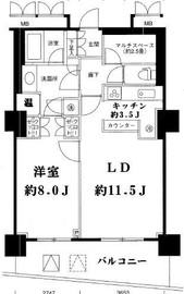 ストーリア品川 2702 間取り図