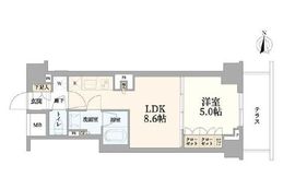 クレヴィア小石川後楽園 1階 間取り図