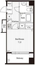 クレアシオン渋谷神山町 7階 間取り図