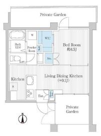 トラスト学芸大学 101 間取り図