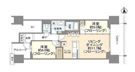 グランドメゾン品川シーサイドの杜 14階 間取り図