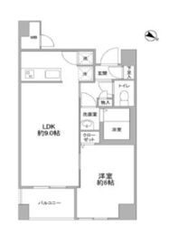 クエスタ高輪 401 間取り図