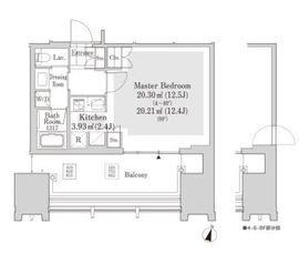 ラ・トゥール新宿アネックス 515 間取り図