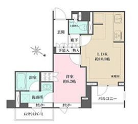 パークハウス中目黒 4階 間取り図