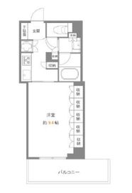 ライオンズタワー上野黒門町 2階 間取り図
