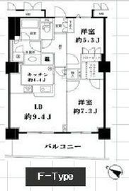 ストーリア品川 703 間取り図