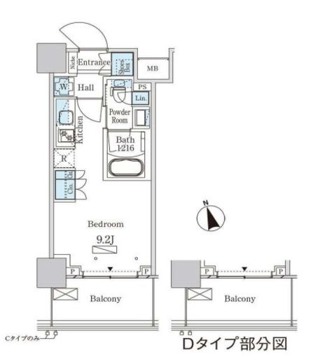 パークアクシス大塚ステーションゲートタワー 1905 間取り図