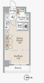 オーキッドレジデンス住吉 310 間取り図