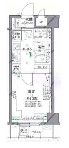 パレステュディオ渋谷ウエスト 10階 間取り図