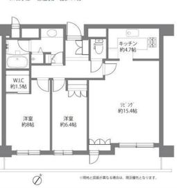 渋谷アインス 15階 間取り図