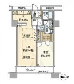 ラクシア品川ポルトチッタ 5階 間取り図