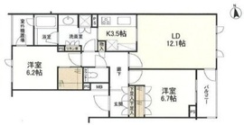 パークコート学芸大学デュアルプレイス 3階 間取り図