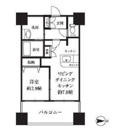 HF西新宿レジデンスウエスト 1002 間取り図