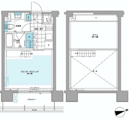 プライムアーバン芝浦LOFT 702 間取り図