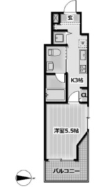 ドメイン広尾 1階 間取り図