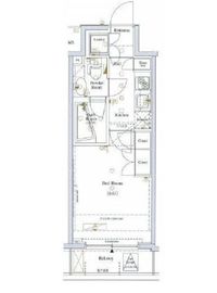 アクサス代々木アジールコート 9階 間取り図