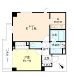 ヒューリック目黒三田 401 間取り図