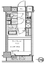 BluRock東品川 204 間取り図