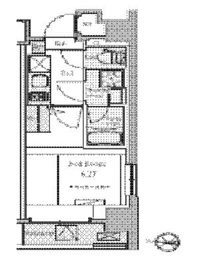 BluRock東品川 205 間取り図
