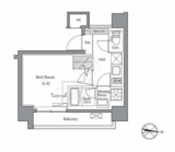 BluRock東品川 208 間取り図