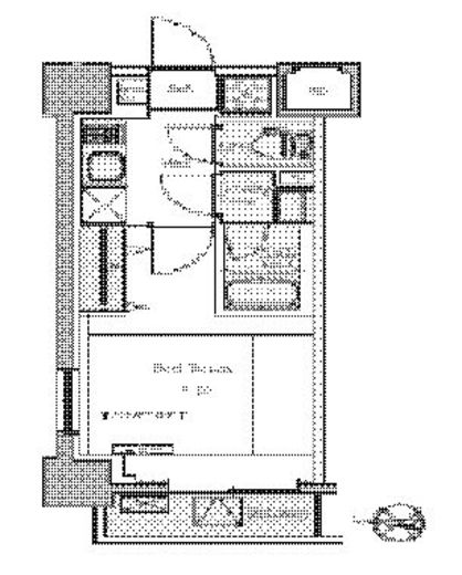 BluRock東品川 308 間取り図