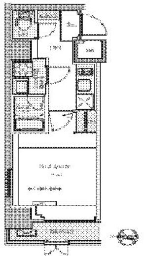BluRock東品川 506 間取り図