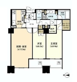 センチュリーパークタワー 15階 間取り図