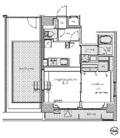 BluRock東品川 606 間取り図