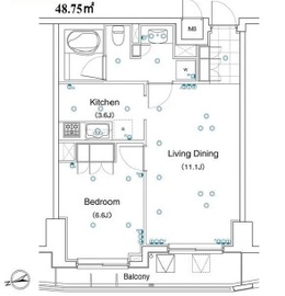 レジデンス代々木公園 412 間取り図