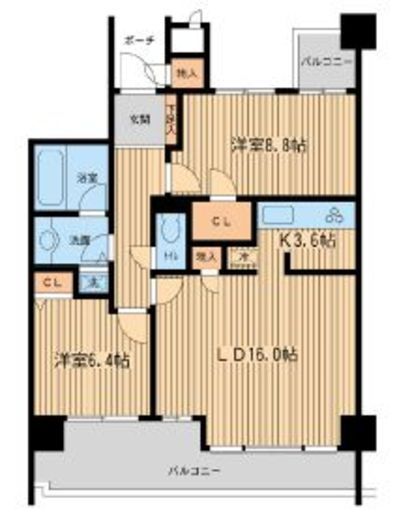 ガーデン文京白山 202 間取り図