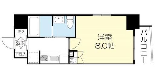 Legabene八丁堀 701 間取り図