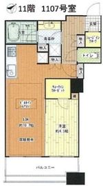 エアライズタワー 11階 間取り図