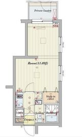 セリュークス高田馬場 104 間取り図