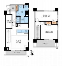 NTPRレジデンス鷹番 308 間取り図