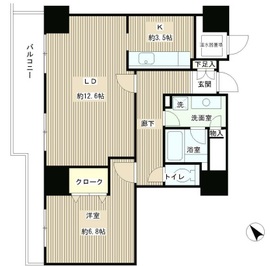 トレステージ目黒 1105 間取り図