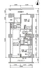 東雲キャナルコートCODAN 21-604 間取り図