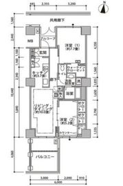東雲キャナルコートCODAN 21-406 間取り図