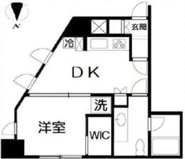 アルファニッシュ白金高輪 8階 間取り図