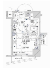 コンシェリア新橋 4階 間取り図