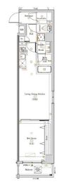 ログ代々木 302 間取り図