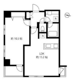 ブルーミング西麻布 801 間取り図