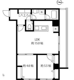 ブルーミング西麻布 204 間取り図