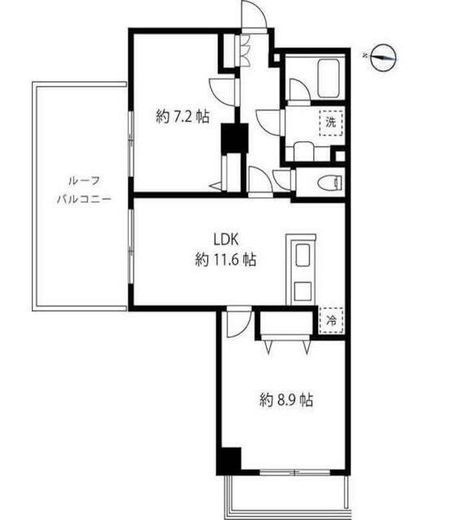 ブルーミング西麻布 303 間取り図