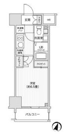 レジディア笹塚2 1003 間取り図