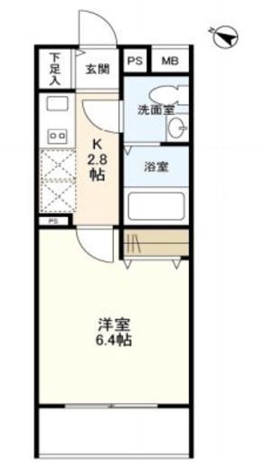 ウェルスクエアイズム初台 303 間取り図