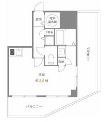 麻布十番ハイツ 603 間取り図