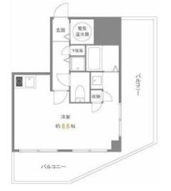 麻布十番ハイツ 603 間取り図