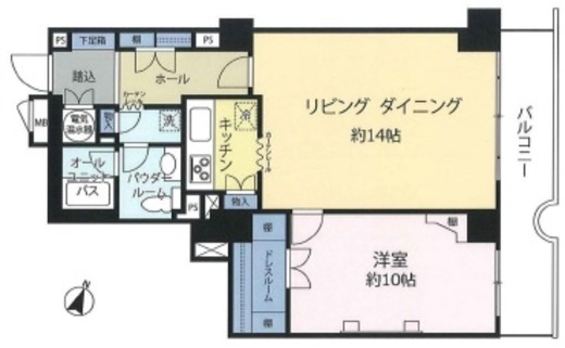パレロワイヤル六番町 9階 間取り図