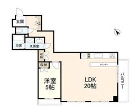 パークノヴァ神宮前 4階 間取り図