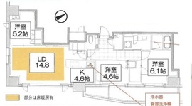 ジオ四谷三栄町 12階 間取り図